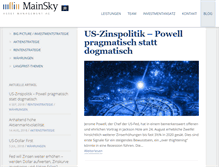Tablet Screenshot of blog.mainsky.de